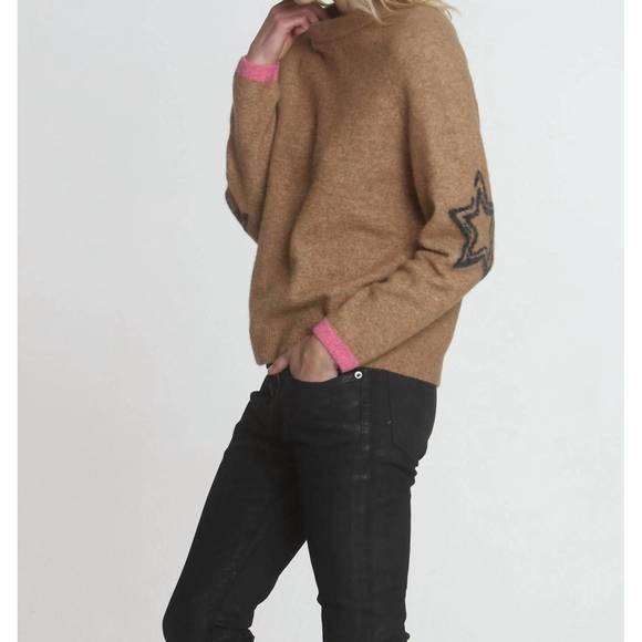 NEW LABEL+THREAD darling cozy crew top in ginger